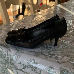 Cole Haan Black Darla Pump Leather Heels